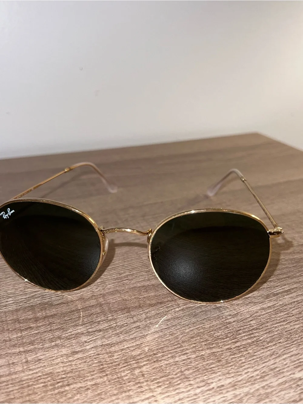 Ray-Ban Women’s Round Sunglasses - Gold Frame with Black Lenses
